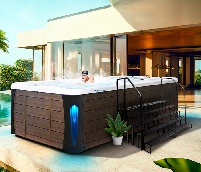 Calspas hot tub being used in a family setting - Antioch