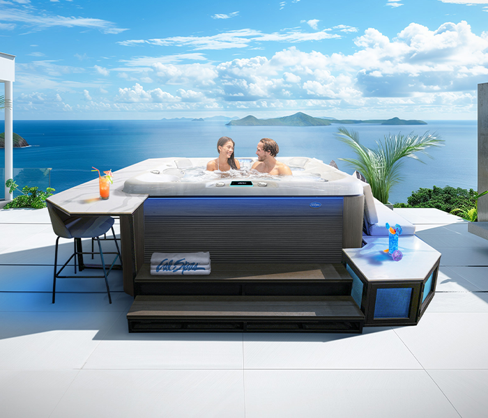 Calspas hot tub being used in a family setting - Antioch